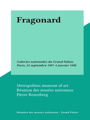 cover image of Fragonard